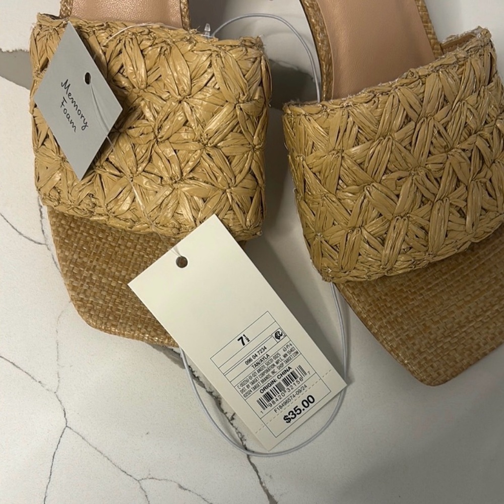 a new day Braided Slide Mule in Natural Tan - Picture 6 of 6